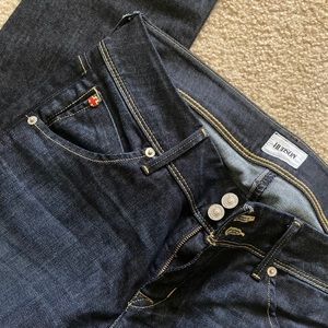 Hudson dark wash straight leg jeans